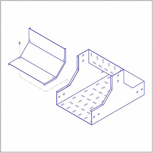 سینی کابل سه راهی عمودی رو به بالا