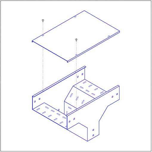 سینی کابل سه راهی عمودی رو به پائین
